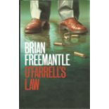 Brian Freemantle signed hard back book O'Farrell's Law. Signed on inside page, dedicated, signed