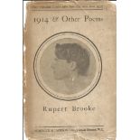 1914 and other poems by Rupert Brooke. A very old book. Hard back, not in the best of condition.