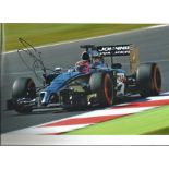 Motor Racing Jenson Button 12x8 signed colour photo picture driving for Mclaren in formula one.