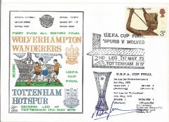 Football Alan Mullery signed FDC Wolverhampton v Tottenham Hotspur first ever all British U. E. F. A