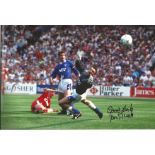 Football Ian Rush 12x8 signed colour photo pictured playing for Liverpool against Everton in the