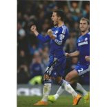 Football Eden Hazard 12x8 signed colour photo pictured in action for Chelsea. Eden Michael Hazard (