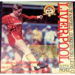 Football Liverpool 32 page colour magazine and 12 in picture disc record The Official 1984-85 season