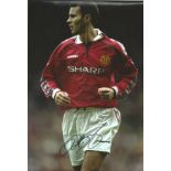 Football Ryan Giggs 12x8 signed colour photo pictured playing for Manchester United. Ryan Joseph