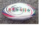 Rugby Union Sam Warburton signed Six nation Patrick miniature rugby ball. Sam Kennedy-Warburton, OBE