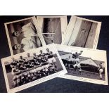 Football collection five superb signed 16x12 b/w photos from the 50s and 60s signatures include Bill