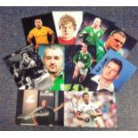 Rugby Union 10no 6x4 signed photos from players from around the world past and present signatures