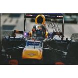 Motor Racing Sebastian Vettel 12x8 signed colour photo pictured driving for Red Bull. Sebastian