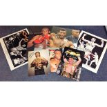 Boxing collection 7 assorted colour and montage photos of some legendary names from the world of