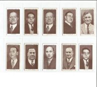 Churchman Boxing Personalities Cigarette cards, complete set of 50 vintage cards issued in 1938 with