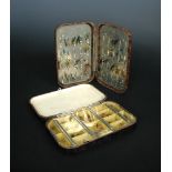 Two Hardy Brothers "Neroda" fly boxes, one with sliding perspex windows, each 16cm (6ins) wide (2)