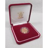 Royal Mint 2006 UK gold proof £1 coin, 19.619 g