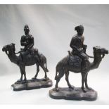 A pair of cast iron door stops of Major General Charles George Gordon and General Lord Wolseley,