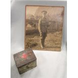 Two groups of WWI medals awarded to CPL F W Pope, 16th London Regiment, a photograph of him in
