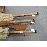 William Garden, Aberdeen two section greenhart fly rod 10' 2", together with a Garden three