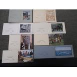 Seven HM Queen Elizabeth II and HRH Prince Philip, Duke of Edinburgh, signed Christmas cards, for