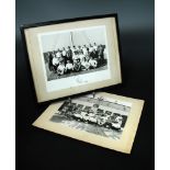 HRH Prince Philip, Duke of Edinburgh, two signed photographs of Prince Philip and crew aboard HMS
