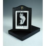 HRH Diana, Princess of Wales, a signed portrait black and white photograph, inscribed in ink '