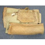 Various straw work salmon carrying bags