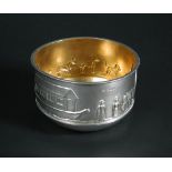 An Edwardian silver Noah's Ark christening bowl, by William Hutton & Sons Ltd, Sheffield 1908, the