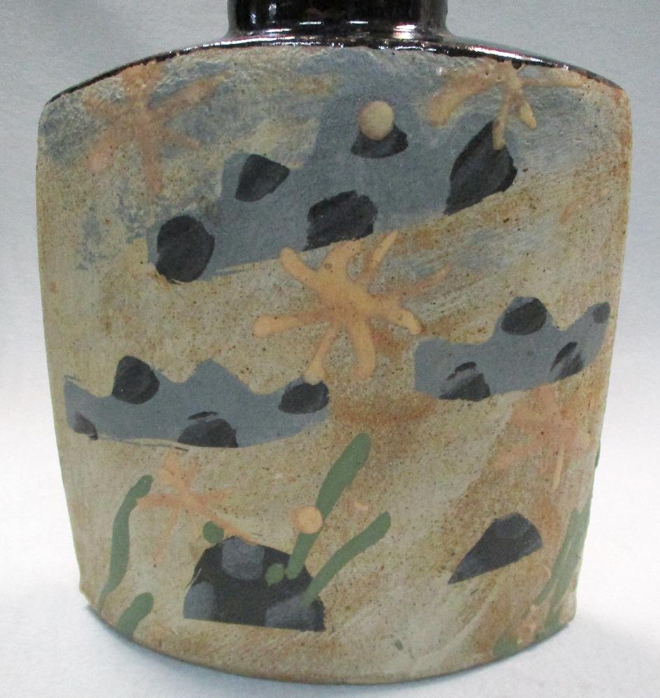 § John Maltby, (British, b. 1936), a stoneware vase, decorated with an abstract bird in flight, - Image 5 of 6