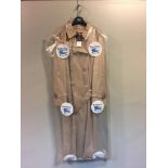 A classic Burberry ladies Glendale trench coat, the classic design with buttons to the front, belt