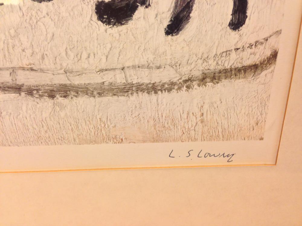 § Laurence Stephen Lowry, RA (British, 1887-1976) The Family signed lower right in pen "L S Lowry" - Image 2 of 7