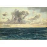 § Claude Muncaster, RWS (British, 1903-1974) Sundown on the Irish Sea signed lower left "Claude