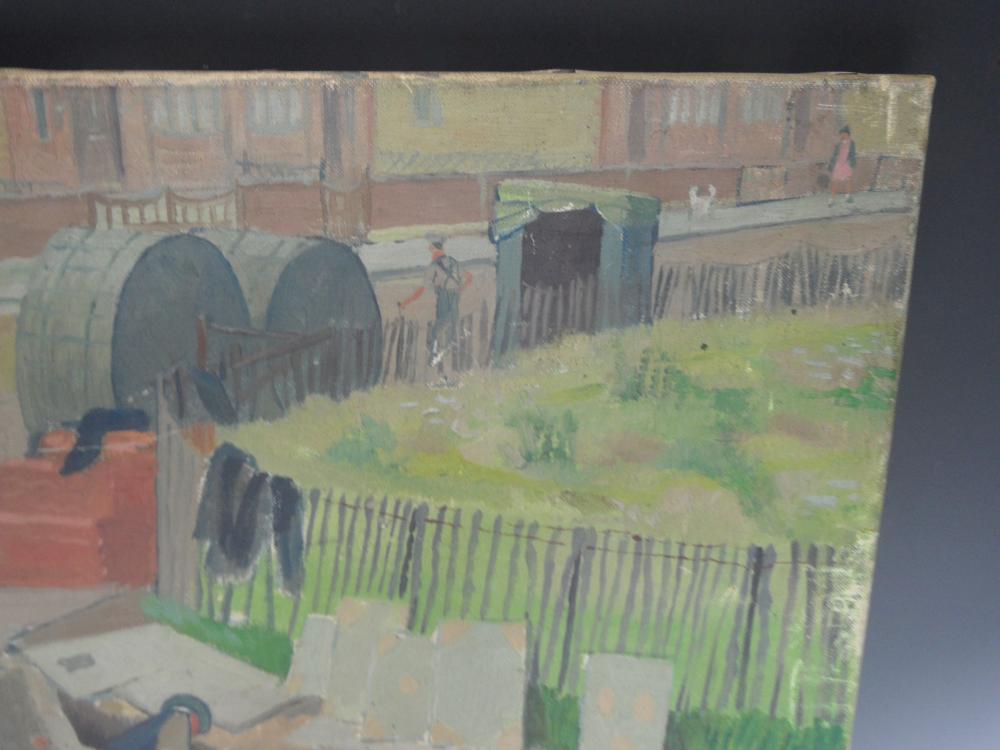 § Evelyn Mary Dunbar, NEAC, RWS, ARCA (British, 1906-1960) Roadworks signed lower left "Evelyn - Image 8 of 9