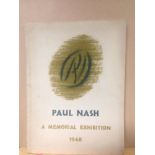 Paul Nash - A Memorial Exhibition, Catalogue, Tate, 1948; War Pictures at the National Gallery,