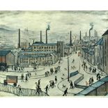 § Laurence Stephen Lowry, RA (British, 1887-1976) Huddersfield signed lower right in pencil "L S