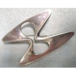 Henning Kopel for Georg Jensen, a silver brooch, design number 369, designed by Henning Kopel for