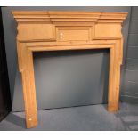 A pine fire surround, 170 x 177cm