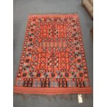 A Modern Assan Afghan handspun rug, with natural dyes, 194 x 134cm