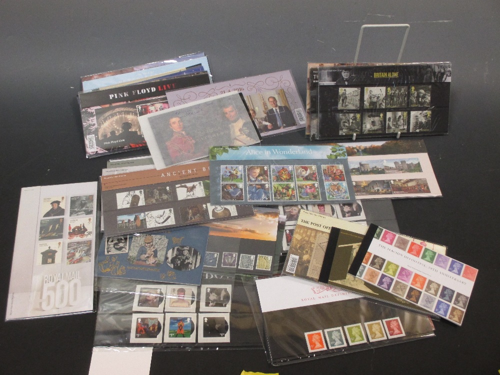 GB modern stamps, presentation packs, unused, face value over £250