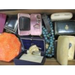 A box of mixed costume jewellery