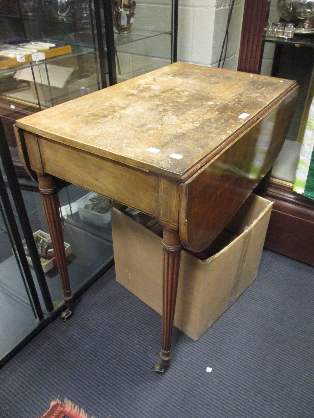 A Pembroke table (some water damage)