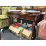 A mahogany serving table, 91 x 126 x 60cm