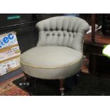 A Victorian upholstered armchair and two other upholstered armchairs (3)
