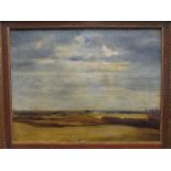 Alfred Partikel (German, 1888-1945), Landscape under a blue sky, oil on canvas, 48 x 64cm