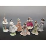 Two Coalport figures from the 'Royal Academy of Dancing' collection, Margot Fonteyn and Alicia
