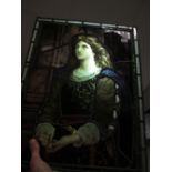 A Pre-Raphaelite stained glass panel