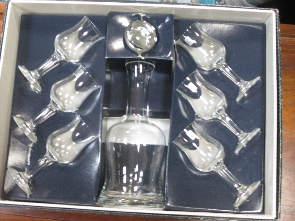 Three Bohemia Crystal decanters, two other boxed sets of glass, stoppers and miscellaneous glass - Image 3 of 4