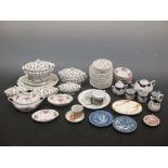 A Ridgway's doll's dinner service together with other miniatures to include: Royal Commemoratives