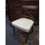 A set of six Regency mahogany bar back dining chairs (6)
