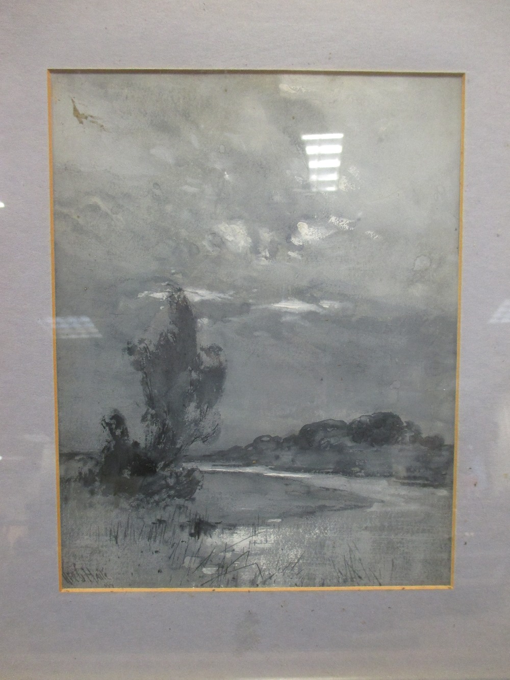 George Charles Haite (1855 - 1924) 'Venice', study oil on board, 10 x 16cm; 'River Landscape', en