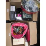 Two boxes of mixed costume jewellery