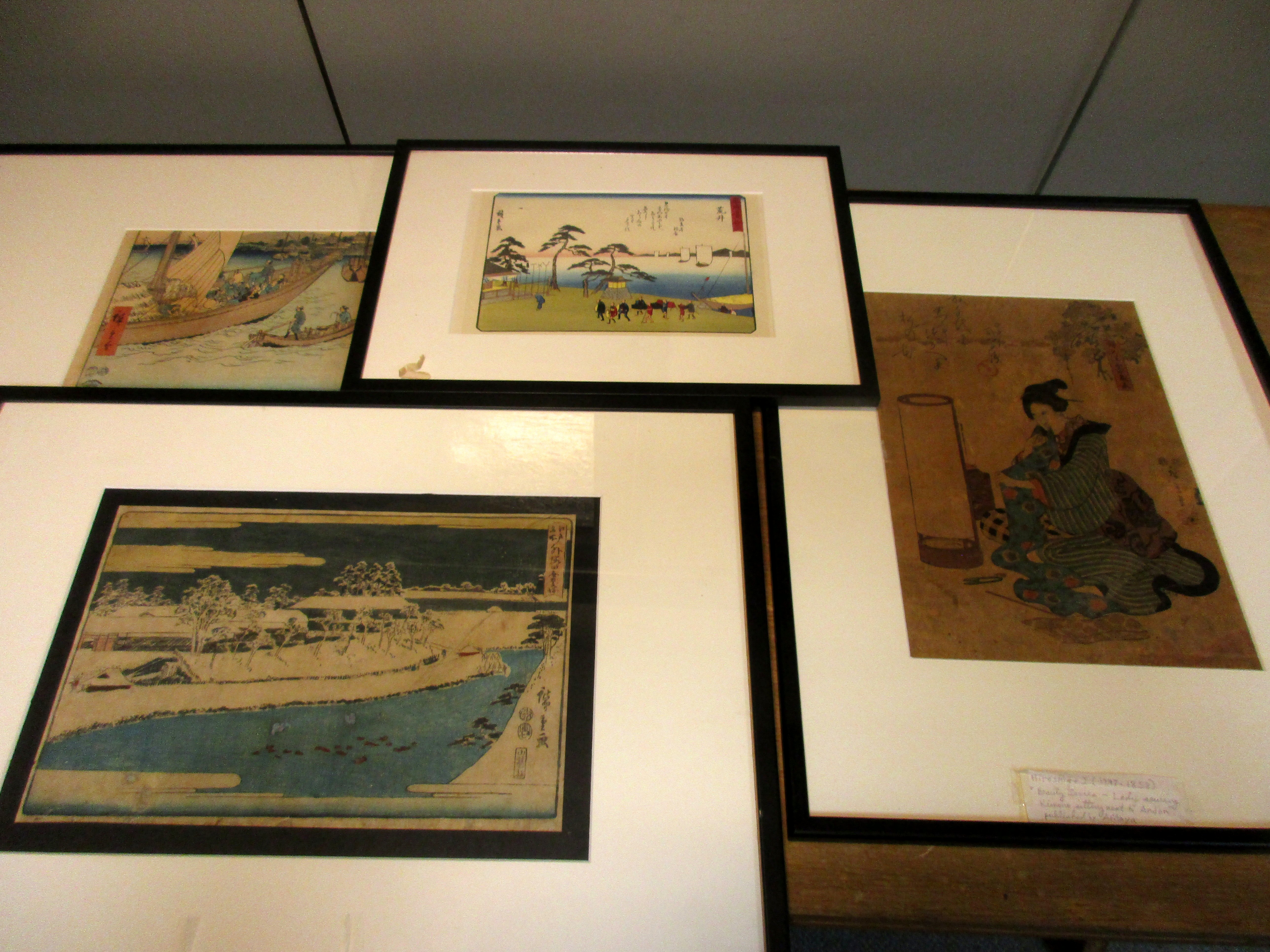 Utagawa school and Hiroshige, fourteen various woodblock prints (14)