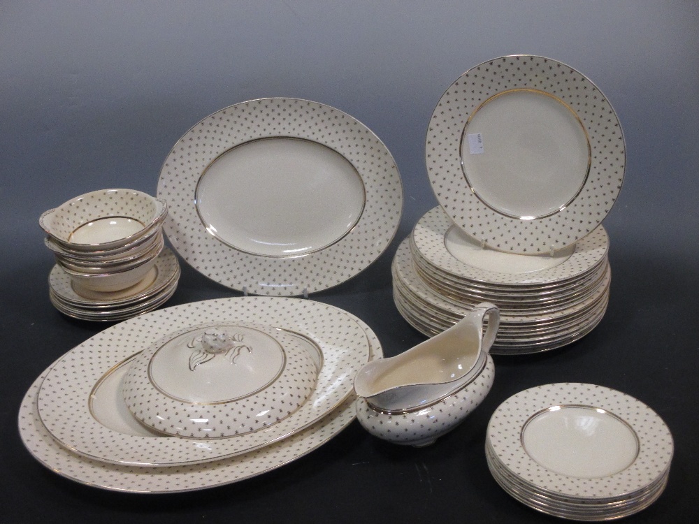 A John Maddock 'Royal Ivory' pottery part dinner service