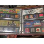 Six albums of GB stamps, ERII presentation packs, unused, face value over £250